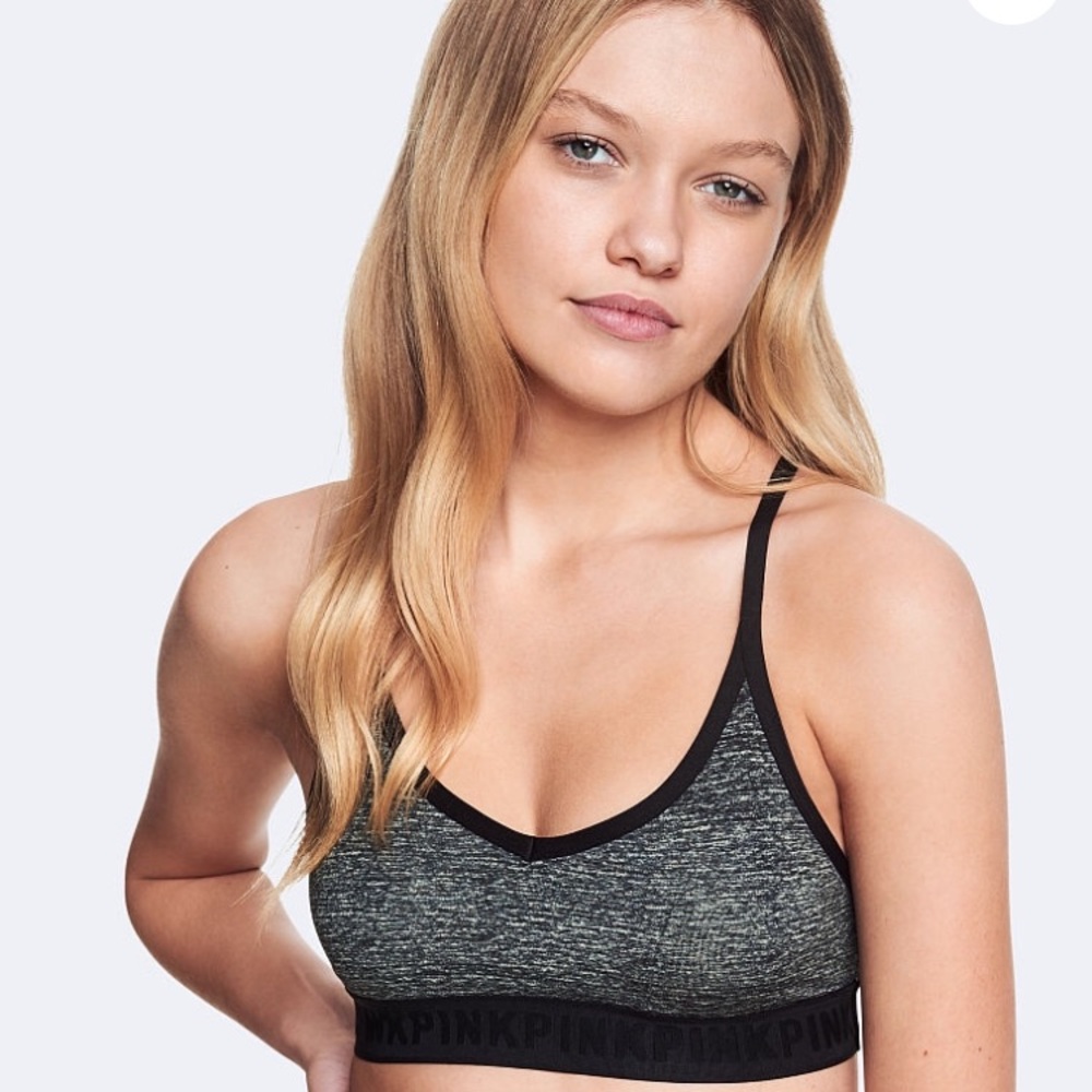 NEW  PINK LIGHTLY LINED SPORTS BRA bralette